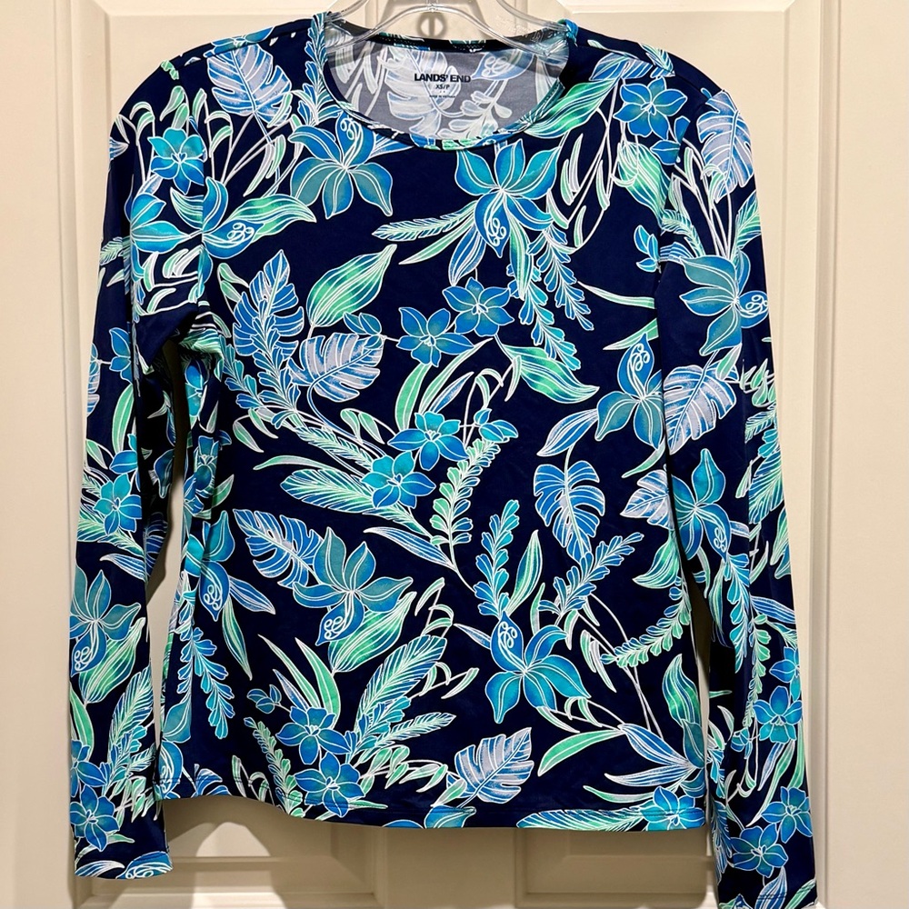 Lands' End Women's Long Sleeve Rash Guard